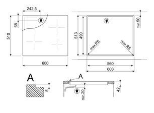 Варочная панель Смег SE364ETD фото 4 в Новосибирске Варочная панель Smeg SE364ETD фото 4 в Новосибирске
