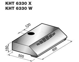 Вытяжка Кертинг KHT 6330 X фото 2 в Новосибирске Вытяжка Korting KHT 6330 X фото 2 в Новосибирске