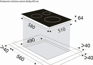 Индукционная варочная панель Брандт BPI6428UB фото 3 в Новосибирске Индукционная варочная панель Brandt BPI6428UB фото 3 в Новосибирске