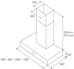 Вытяжка Бертаззони K120CONXA фото 2 в Новосибирске Вытяжка Bertazzoni K120CONXA фото 2 в Новосибирске