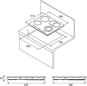 Независимая варочная панель Куперсберг FQ6VS09 фото 2 в Новосибирске Независимая варочная панель Kuppersberg FQ6VS09 фото 2 в Новосибирске