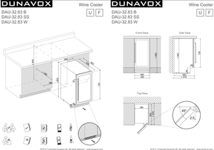 Винный шкаф Dunavox DAU-32.83W фото 2 в Новосибирске