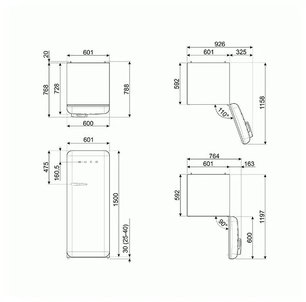 Холодильник Смег FAB28LRD5 фото 3 в Новосибирске Холодильник Smeg FAB28LRD5 фото 3 в Новосибирске