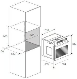 Духовой шкаф Fulgor Milano FQO 6010 P MT X фото 2 в Новосибирске