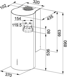 Вытяжка Franke FTU 3805 XS фото 3 в Новосибирске
