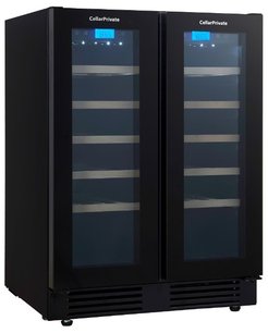 Встраиваемый под столешницу винный шкаф Селлар Приват CP042-2TBH фото в Новосибирске Встраиваемый под столешницу винный шкаф CellarPrivate CP042-2TBH фото в Новосибирске