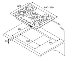 Независимая варочная панель Куперсберг FQ9TG S фото 2 в Новосибирске Независимая варочная панель Kuppersberg FQ9TG S фото 2 в Новосибирске