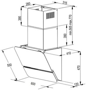 Вытяжка Кертинг KHC 69499 GW фото 4 в Новосибирске Вытяжка Korting KHC 69499 GW фото 4 в Новосибирске