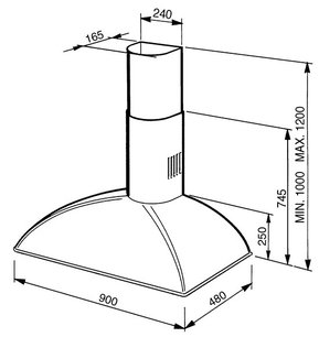 Вытяжка Smeg KSE89A2 фото 3 в Новосибирске
