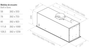 Встраиваемая вытяжка Pando EVO/580.11 INOX V.850 SEC фото 2 в Новосибирске