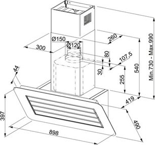 Вытяжка Franke FRO 908 BK/XS фото 3 в Новосибирске