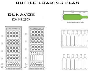 Винный шкаф Dunavox DX-147.280K фото 3 в Новосибирске