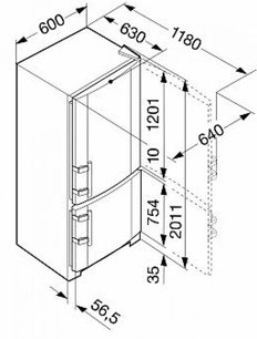 Холодильник Liebherr CNsl 4003 NoFrost фото 3 в Новосибирске