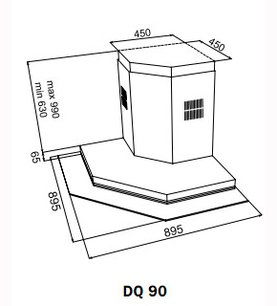 Вытяжка Teka DQ 90 фото 2 в Новосибирске
