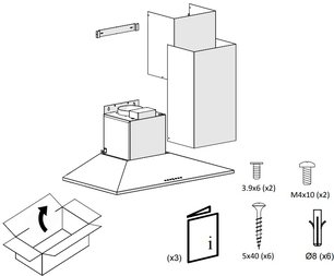 Вытяжка Pando P-227/90 IX 850 S.E.C. 230/50 фото 4 в Новосибирске