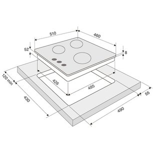 Газовая варочная поверхность Крона CORTESIA 45 BL фото 4 в Новосибирске Газовая варочная поверхность KRONA CORTESIA 45 BL фото 4 в Новосибирске