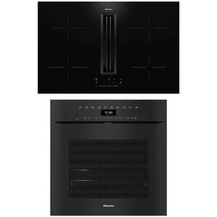 Miele (варочная панель с вытяжкой KMDA 7676 FL + духовой шкаф H 7464 BPX OBSW) фото в Новосибирске
