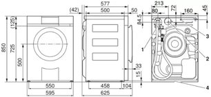 Стиральная машина V-ZUG Adora SLQ с левым навесом двери (WAASLQZ li) фото 4 в Новосибирске