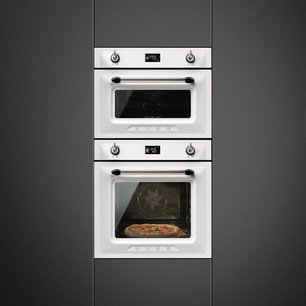Компактный духовой шкаф с пароваркой Smeg SF4920VCB1 фото 2 в Новосибирске