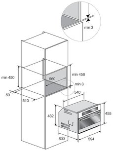 Духовой шкаф Fulgor Milano FCSO 4511 TM WH фото 4 в Новосибирске