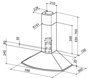 Вытяжка Фабер TENDER X A60 фото 4 в Новосибирске Вытяжка Faber TENDER X A60 фото 4 в Новосибирске