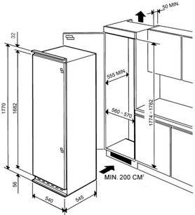 Холодильник Смег FR315APL фото 3 в Новосибирске Холодильник Smeg FR315APL фото 3 в Новосибирске