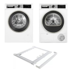 Bosch Serie 4 (стиральная машина WGA24400ME + сушильная машина WQG1420AME + монтажный элемент WTZ20410) фото в Новосибирске