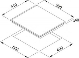 Независимая индукционная  варочная панель Franke FH 604-1 4I T PWL фото 3 в Новосибирске