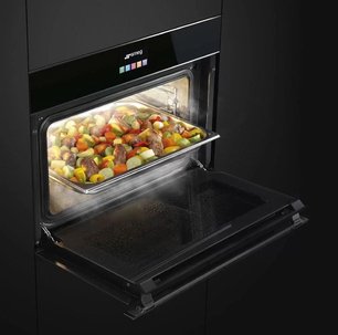 Духовой шкаф комбинированный с пароваркой Smeg SF4604VCNX1 фото 4 в Новосибирске