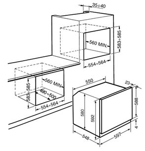 Духовой шкаф Smeg SFP140B фото 2 в Новосибирске