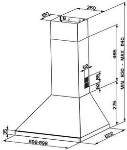 Вытяжка Faber STRIP BK A90 фото 2 в Новосибирске