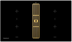 Варочная панель с вытяжкой Куперсбуш KMI 9850.0 SR Gold фото в Новосибирске Варочная панель с вытяжкой Kuppersbusch KMI 9850.0 SR Gold фото в Новосибирске
