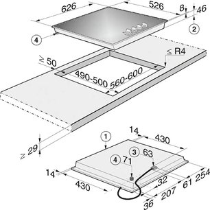 Независимая варочная панель Миле KM 3010 с витрины новая фото 4 в Новосибирске Независимая варочная панель Miele KM 3010 с витрины новая фото 4 в Новосибирске