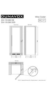 Винный шкаф Dunavox DX-119.386DB фото 2 в Новосибирске