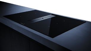 Индукционная варочная панель с вытяжкой Kuppersbusch KMI 8350.0 SR Silver Chrome фото 3 в Новосибирске