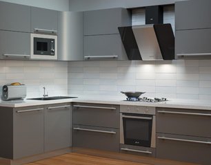 Вытяжка Крона TALLI 900 inox/black glass 3P фото 2 в Новосибирске Вытяжка KRONA TALLI 900 inox/black glass 3P фото 2 в Новосибирске