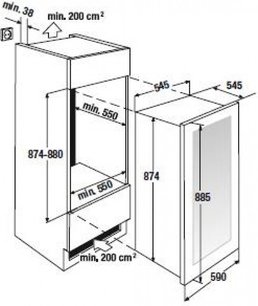 Встраиваемый холодильник для охлаждения вина Kuppersbusch FWK 2800.0 S1 фото 4 в Новосибирске