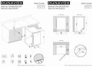 Винный шкаф Dunavox DAU-46.138B фото 4 в Новосибирске