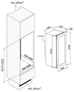 Винный шкаф Climadiff AVI82CDZ фото 4 в Новосибирске