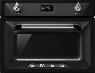 Компактный духовой шкаф с пароваркой Smeg SF4920VCN фото в Новосибирске