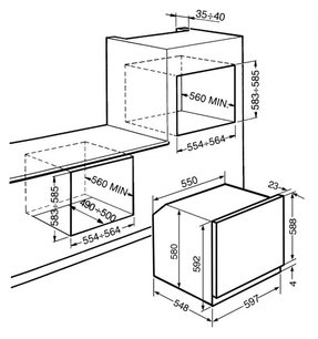 Духовой шкаф Smeg SF6922NPZ фото 2 в Новосибирске