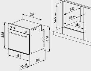 Духовой шкаф Korting OKB 1082 CRI фото 3 в Новосибирске