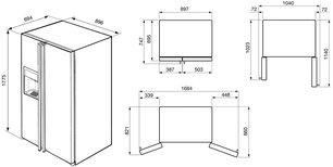 Холодильник Смег SBS8003PO фото 2 в Новосибирске Холодильник Smeg SBS8003PO фото 2 в Новосибирске