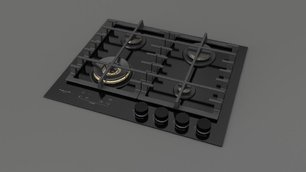 Газовая варочная панель Фулгор Милано FCLH 604 G T WK BK фото 3 в Новосибирске Газовая варочная панель Fulgor Milano FCLH 604 G T WK BK фото 3 в Новосибирске