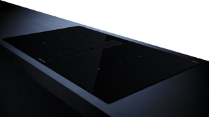 Индукционная варочная панель с вытяжкой Kuppersbusch KMI 9350.0 SR Black Velvet фото 3 в Новосибирске