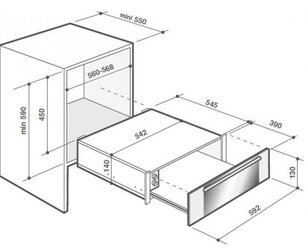 Встраиваемый подогреватель посуды De Dietrich DWD7400G фото 3 в Новосибирске