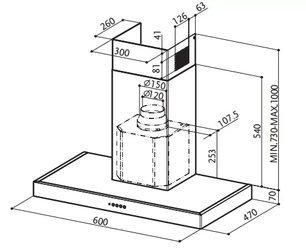 Вытяжка Faber GLOVE AF X  A60 фото 2 в Новосибирске