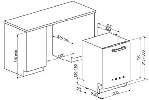 Посудомоечная машина Смег ST2FABCR2 фото 4 в Новосибирске Посудомоечная машина Smeg ST2FABCR2 фото 4 в Новосибирске