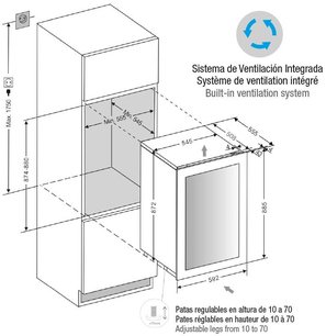 Встраиваемый винный шкаф Pando PVMAV 88-49CRR фото 3 в Новосибирске