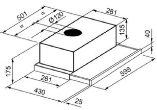 Встраиваемая вытяжка Korting KHP 6313 N фото 2 в Новосибирске